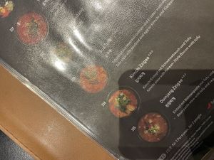 Veg Options clearly marked   at Mr Lee Frankfurt in Frankfurt