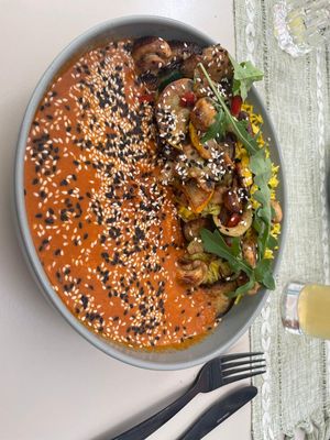 Curry d'aubergines at The Green Garden in Salzburg