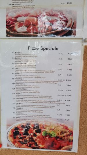Various pizzas adjustable (leave out the cheese etc). at Gasthof zur Mühle in Ora