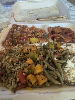 Vegan warm Libanese dish  at M Falafel in Hasselt