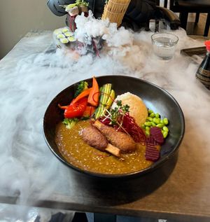 Curry seitan  at Golden Ginkgo  in Berlin