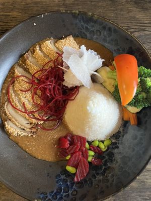 Curry - vegan duck  at Golden Ginkgo  in Berlin