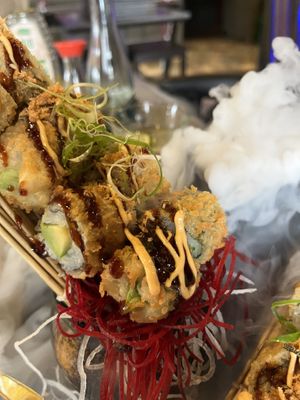 Sushi comes with a bit of a show  at Golden Ginkgo  in Berlin