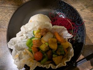 Sweet and sour "chicken" (T9) at Golden Ginkgo  in Berlin