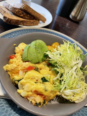 JustEgg scramble with toast   at NoMI in Chicago