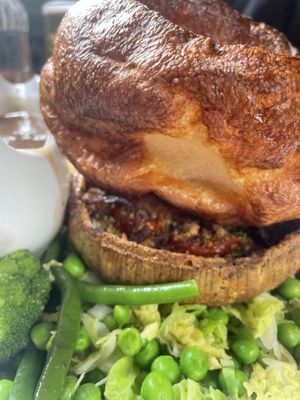 vegan mediterranean tart  at The Duchess Public House in London