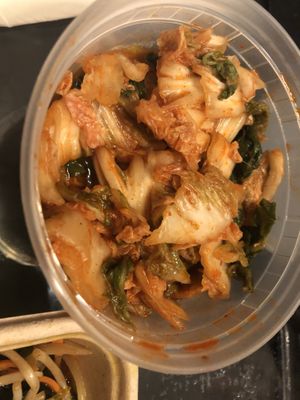 Vegan kimchi   at Ikedo Ramen in Port Washington