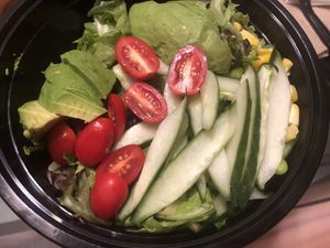 Avocado salad- No crispy noodles, no dressing, no animal products   at Ikedo Ramen in Port Washington