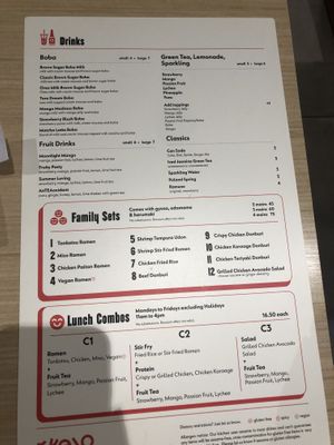 Menu   at Ikedo Ramen in Port Washington