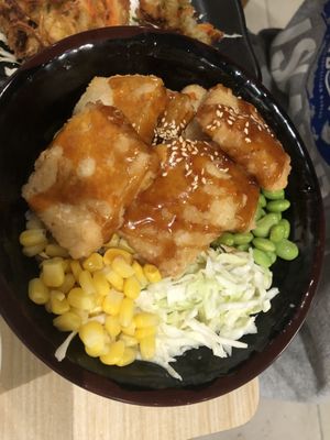  Tofu teriyaki donburi   at Ikedo Ramen in Port Washington
