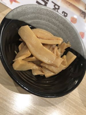 Bamboo shoot   at Ikedo Ramen in Port Washington