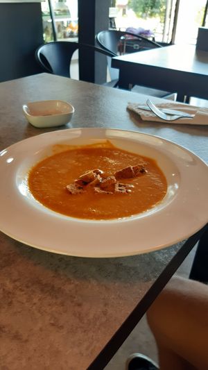 Raw papaya soup at Atsumi Raw Cafe in Phuket