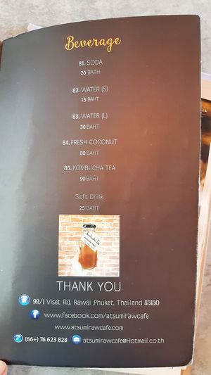 Raw vegan at Atsumi Raw Cafe in Phuket