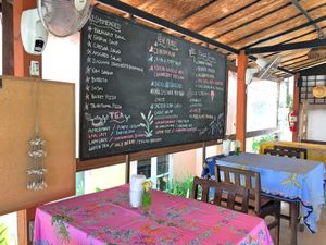 Out door sitting. at Atsumi Raw Cafe in Phuket