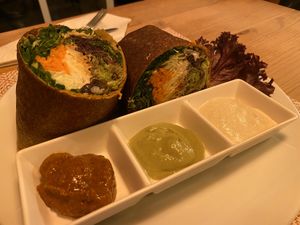Raw burrito at Atsumi Raw Cafe in Phuket