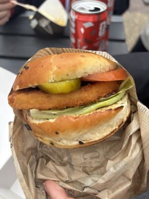 No chicken Burger   at Bello in Bergen