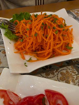 Carrot salad at Navat in Almaty
