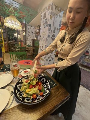 Salad  at Navat - Makataeva in Almaty