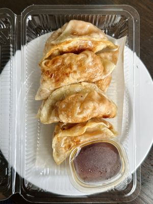 Vegan gyoza, 5 pieces (60 THB)  at Gyoza Yunnan in Chiang Mai