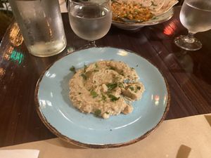 Eggplant salad   at Los V in Athens