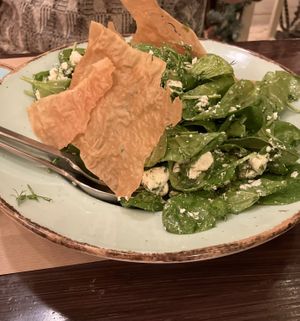 Spinach Salad  at Los V in Athens