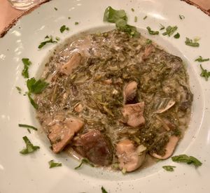 Fricassee with mushrooms   at Los V in Athens