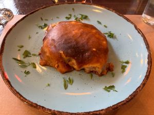 Vegan moussaka at Los V in Athens