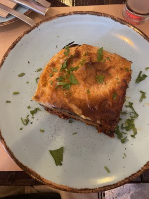 Moussaka   at Los V in Athens