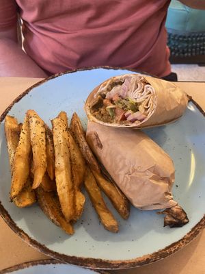 Falafel wrap/ gyros  at Los V in Athens