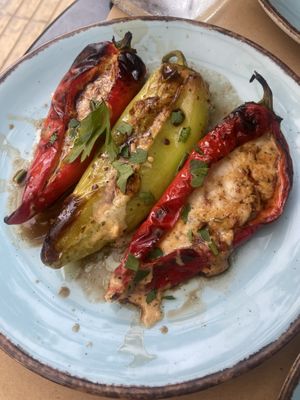 Stuffed peppers  at Los V in Athens