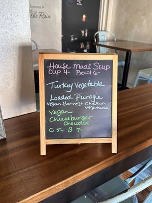 Soup board  at Eat in Springfield