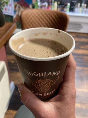 Vegan hot chocolate   at The Highland Cow Shop in Isle Of Skye
