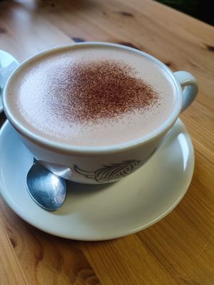 Vegan hot chocolate at The Highland Cow Shop in Isle Of Skye