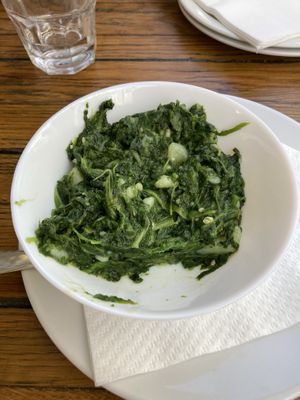 Mangold mit Kartoffeln   at Restaurant Mizarola in Hvar