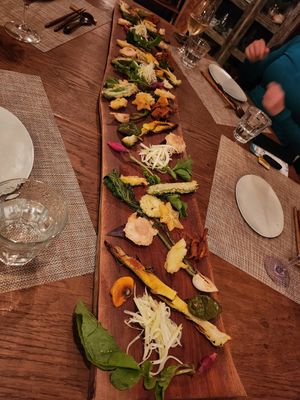 Appetizer plate for four at A Heavenly Kitchen  in Yakushima