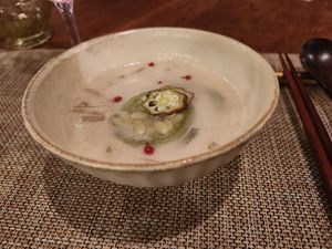 Loofah coconut soup at A Heavenly Kitchen  in Yakushima