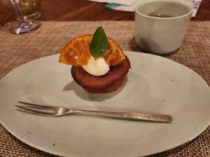 Citrus gluten free almond cake at A Heavenly Kitchen  in Yakushima