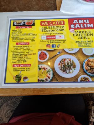  at Abu Salim Middle Eastern Grill in San Francisco