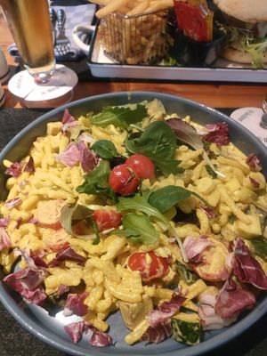 Spätzle with vegetables at Waldwirtschaft Landsberg - Sandau in Landsberg Am Lech