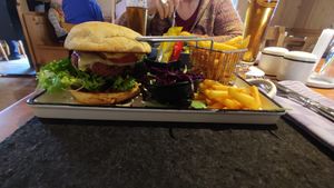 Veggie Burger at Waldwirtschaft Landsberg - Sandau in Landsberg Am Lech