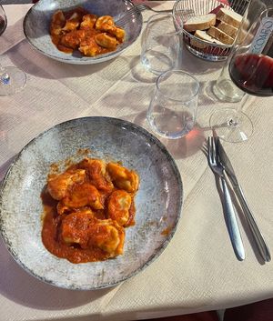 Tortelloni (looked hand made!)  at RISTORANTE AL 23 in Lazise