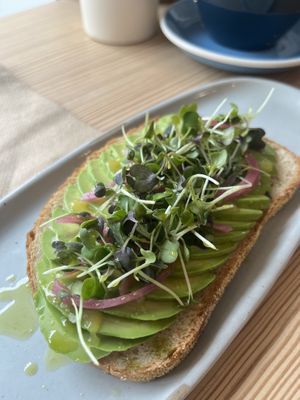 Avocado Toastt  at Dry Fly Coffee Co in New Paltz