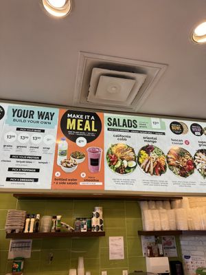 Menu Board  at Cultures in Guelph