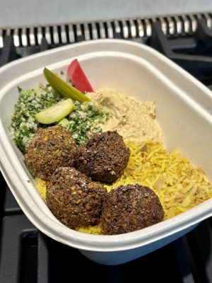 Bowl(vegan) with falafel protein  at Spread Kitchen Sonoma in Sonoma