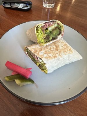 Falafel wrap so good!   at Spread Kitchen Sonoma in Sonoma