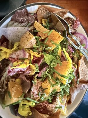 Beet fattoush   at Spread Kitchen Sonoma in Sonoma