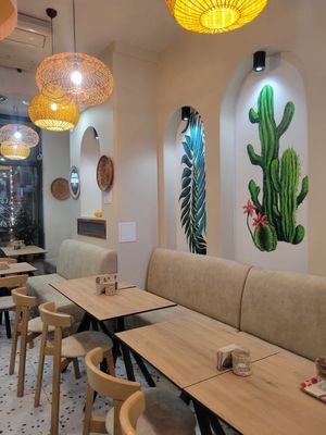 Inside at Vegan World Kebab  in Warsaw