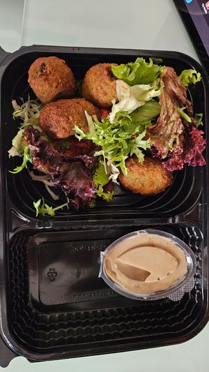 Falafel with Mushroom Filling at Big Chefs Tünel in Istanbul