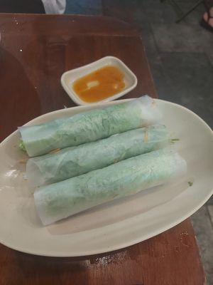 Summer rolls at Hương Quán in Hanoi