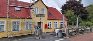The original old local grocery store at Vrads Købmand in Bryrup